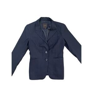 Women's The Limited Collection Sz 2 Two Button Blazer NAVY Lined